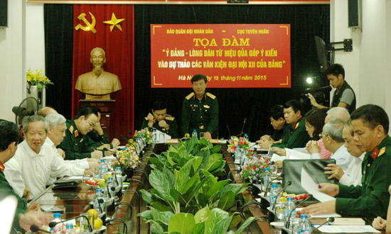 Tọa đàm “Ý Đảng - lòng dân từ hiệu quả góp ý kiến vào các văn kiện Đại hội XII của Đảng”